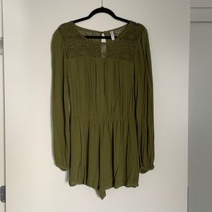 Olive Green Romper